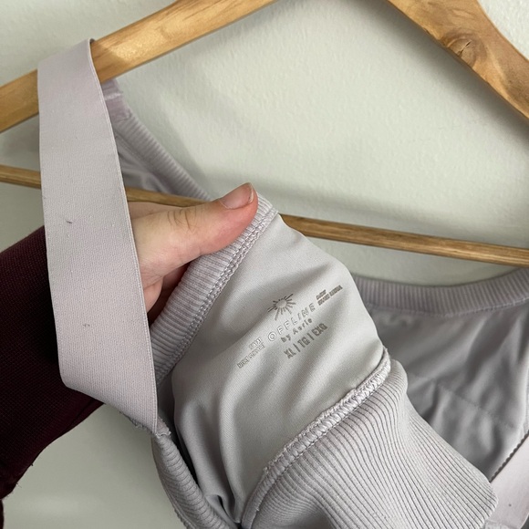 Aerie Purple Ribbed Crop Top - Picture 6 of 6